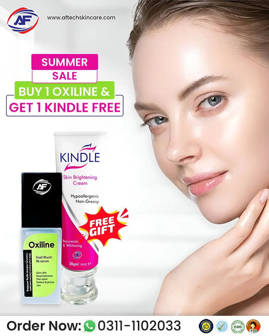 Oxiline Snail Mucin 96 Serum with free Kindle Cream (Limited Time Offer) aftechskincare